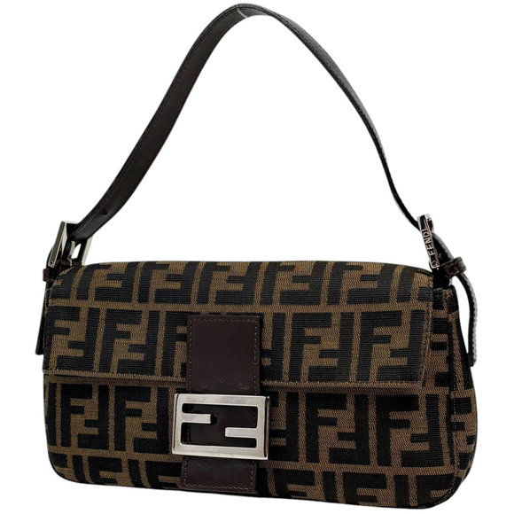 FENDI Handbags - Fendi Zucca pattern Mamma Baguette handbag/shoulder bag, canvas, brown, 26424...